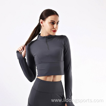 Wholesale Women Gym Long Sleeve Yoga Shirt